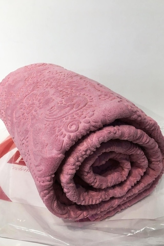 Padişah Desenli Pembe Çift Kişilik Battaniye Nishev-p000076