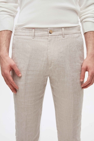 D's Damat Ds Damat Slim Fit Bej Düz %100 Keten Jogger Pantolon 4hc03s2063230 Bej