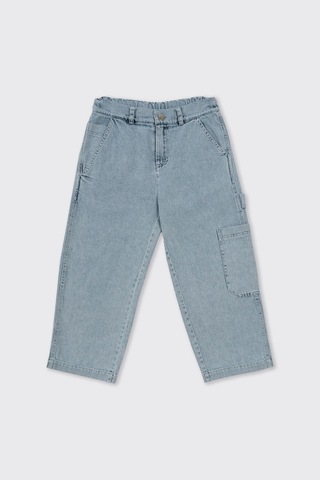 Panço Erkek Çocuk Rahat Kesim Denim Pantolon Mavi