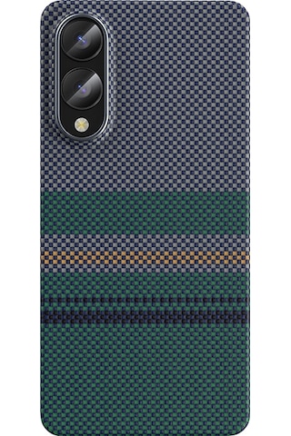 Galaxy S25 Edge Kılıf M-safe Uyumlu Benks Aurora Armorair Kevlar Karbon Fiber Kapak Yeşil