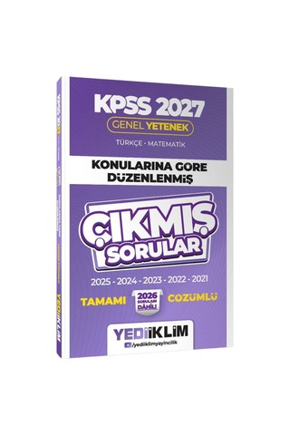 Yediiklim 2027 Kpss Genel Kültür Tarih-coğrafya-vatandaşlık Çıkmış Sorular Son 6 Yıl Konularına Göre Çözümlü