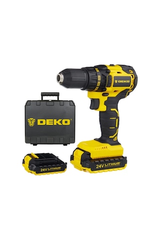 Deko STN 24V 5 Ah Li-ion Çift Akülü Darbesiz Matkap Vidalama