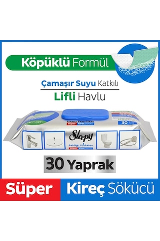 Yüzey Temizlik Havlusu 30 Adet Kireç Çözücü - Özel Seri 355160-00230 R2822 Mavi