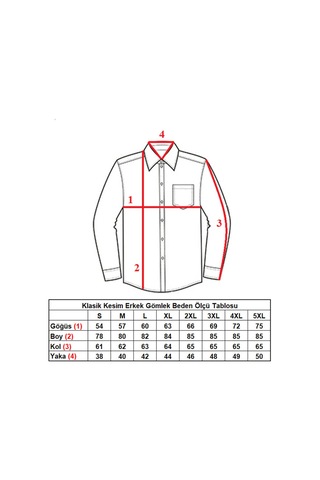 Saks Mavi Büyük Beden Rahat Kesim Cepli Uzun Kol Regular Fit Erkek Gömlek - 150-28 001