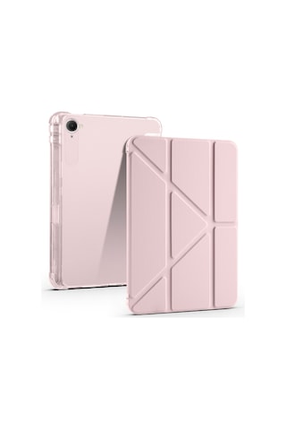 Redmi Pad K 8.8 İnç Uyumlu Kalem Bölmeli Uyku Modlu Katlanabilir Trifolding Tablet Kılıfı Kapaklı Kılıf