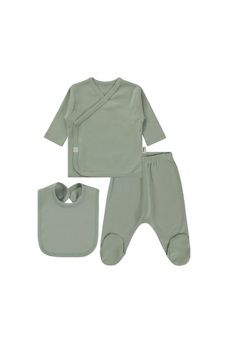 Civil Baby 3'lü Basic Zıbın Takımları - Yeşil Çağla Yeşili