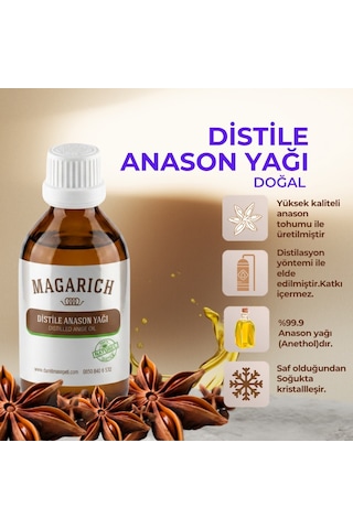 Magarich Distile Saf Anason Yağı 100 ML