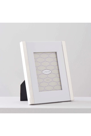Linens Thick Çerçeve 10 x 15 CM Beyaz - Gümüş