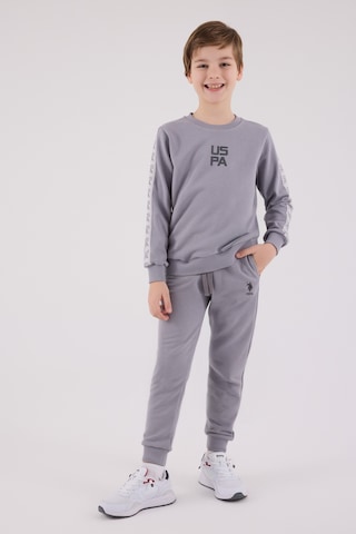 U.S. Polo Assn. Lisanslı Erkek Çocuk Alt Üst 2 Parça Eşofman Takımı Us2231 Gri