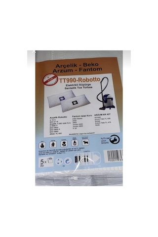 Beko Uyumlu Arzum Tt990 S7610 Ar427 Arrivato 10adet Toz Bez Torba