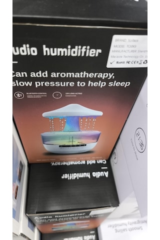 Çeşithane Yağmur Efektli Aroma Difüzör Bluetooth Hoparlör Led Işıklı Hava Nemlendirici
