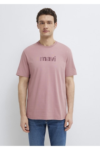 Mavi - Mavi Logo Baskılı Pembe Tişört 0612936-70948