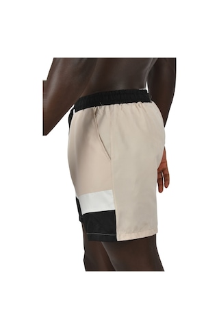 Deepsea Erkek Bej Micro Kumaş Fileli Deniz Şortu 003