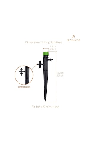 Sulama Damlatıcılar 50 Adet 1/4 İnç Sulama Yağmurlama İçin Damla Yayıcılar 360 Derece Mikro Yağmurlama Ayarlanab