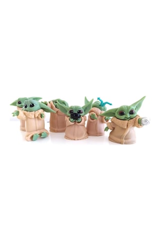 Star Wars 3D Baby Yoda Mini Figür Seti Oyuncak 6 CM