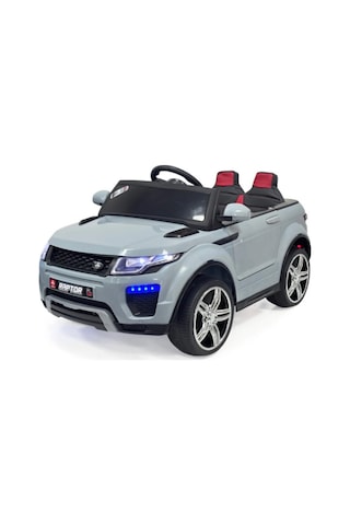 Bebemango Raptor Gt 12v Uzaktan Kumandalı Akülü Çocuk Arabası Çift Motorlu Led Farlı Gri