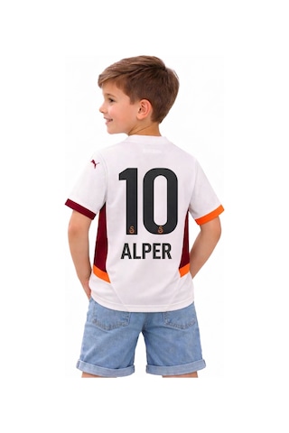 Galatasaray Lisanslı Kişiye Özel Çocuk Beyaz Forma K.ö