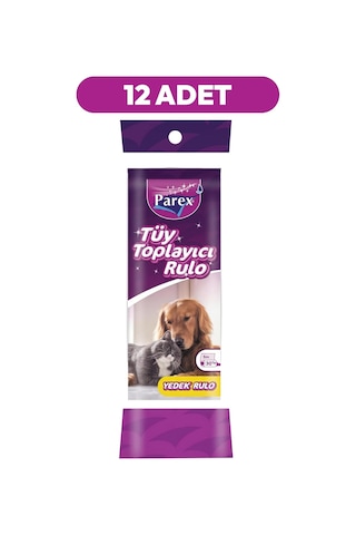 Parex Premium Tüy Toplayıcı Yedek 30'lu Rulo 12 Paket Diğer