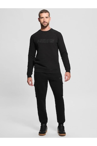 Guess New Aldwin Erkek Sweatshirt Z4yq16k9v31 Siyah