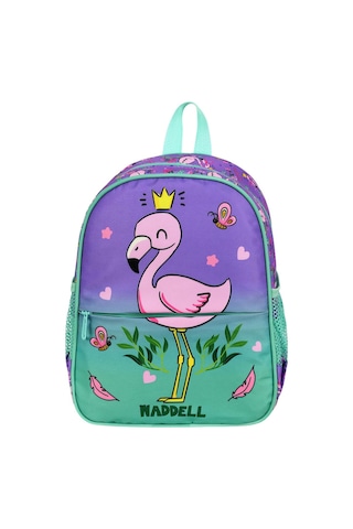 Waddell Lisanslı Flamingo Desenli Anaokul Kreş Sırt Çantası