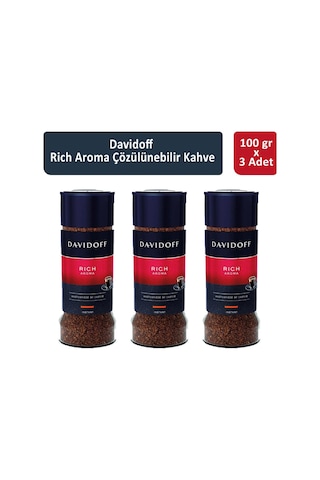 Davidoff Rich Aroma Çözünülebilir Kahve 3 x 100 G