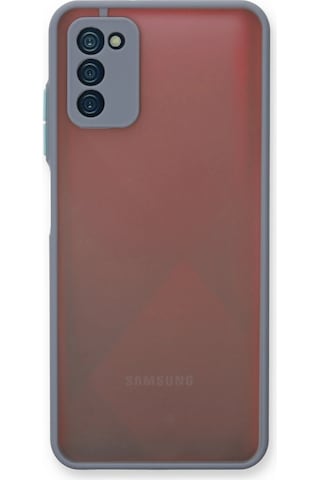 Cosmotex Newface Samsung Galaxy Uyumlu A03s Kılıf Montreal Silikon Kapak - Gri