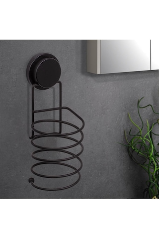 Okyanus Home Magic Fix Sihirli Yapışkan Siyah Saç Kurutma Makine Askısı Siyah