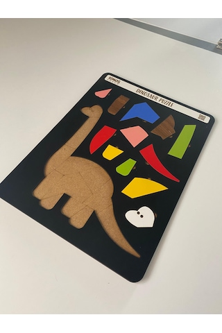 Dinosaur Sevimli Dinozor Çocuklara Özel Yapboz Tablo