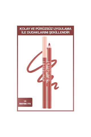 Lifter Liner Dudak Kalemi 013 Maybe It's + Hyalüronik Asitli Besleyici Yağ İçeren Ruj 107 Blind Date pktnemvkomfordudak1-11113 107