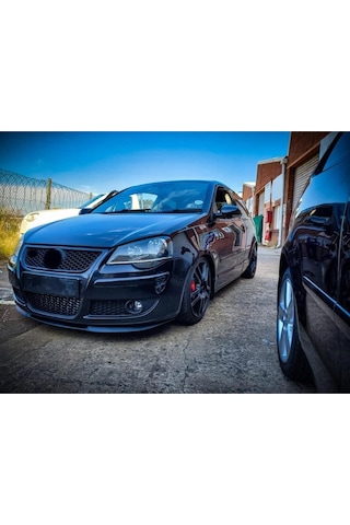 Volkswagen Polo 04-09 Uyumlu Ön Tampon Eki Cupra Lip Mat Siyah Body Kit