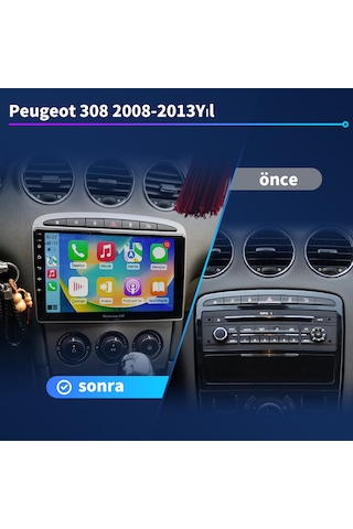 Peugeot 307 2001-2009yıl Android 2gb Ram 32gb Rom Multimedya