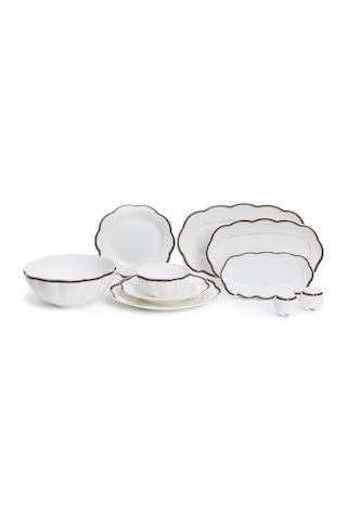 Maxx Doria Garden Collection Line 12 Kişilik 58 Parça Yemek Takımı Pa2128 Beyaz