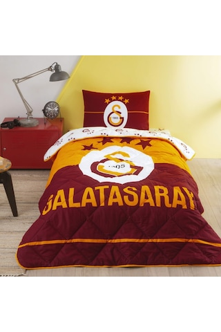 Taç Lisanslı Galatasaray Logo Tek Kişilik Yorgan Seti 000000001000047034