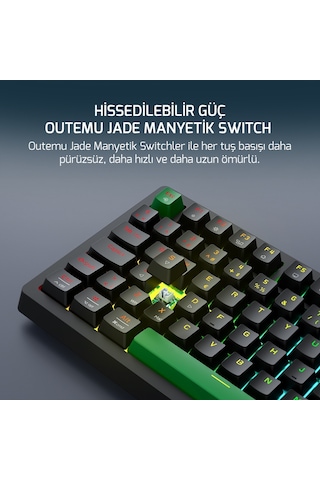 Gamepower Tirus He80 8k Rgb Manyetik Switch Kablolu Gaming Klavye