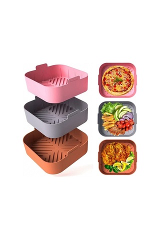 Ulzyvf Silikon Sepet Qt Kaplamaları İçin Fryer Fryer Diğer Aksesuarları Air Air 4-8 Jf Diğer
