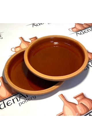 2'li Toprak Sırlı Et- Karides Tavası 22x3 Cm