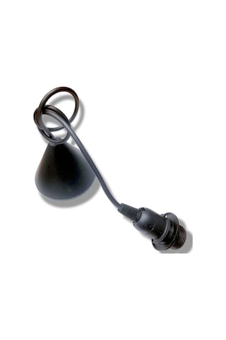 Tek-iş Kablolu Duy E14 Sarkıt E 14 Siyah A3102 02 E 14 Duy