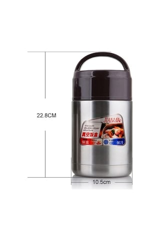 Novahub Jiadabao Paslanmaz Çelik Vakum Yalıtımlı Kaynatma Tencere, 1200ml, Taşınabilir Pirinç Tencere Çok Renkli