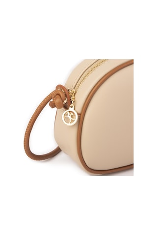 Nas Bag Kadın Mini Çapraz Çanta Kum Taba Luna 21x16x8 Cm Taba
