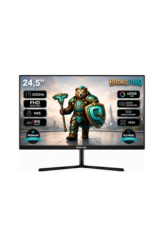 Bronzturq 24" 200hz 1 Ms Dp + Hdmı Fhd Flat Monitör Btq245fhd-a4