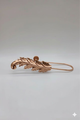 Fon Perde Toplayıcı Yaprak Renso 2 Adet 1sağ-1sol Bronz