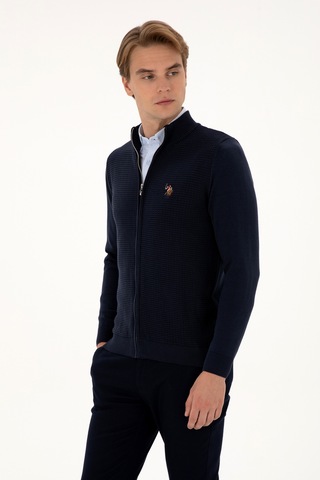 U.s. Polo Assn. Erkek Lacivert Hırka Triko 50307800-vr033 Lacivert