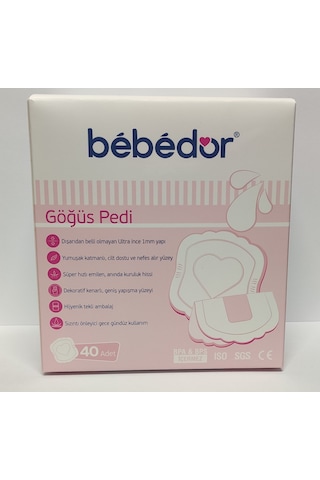 Bebedor Göğüs Pedi 40 Adet İnce Yapı Yeni