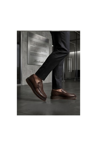 Crc Ayakkabı Hakiki Deri Office & Street Style Ayakkabı - Ultra Lightweight Kahverengi