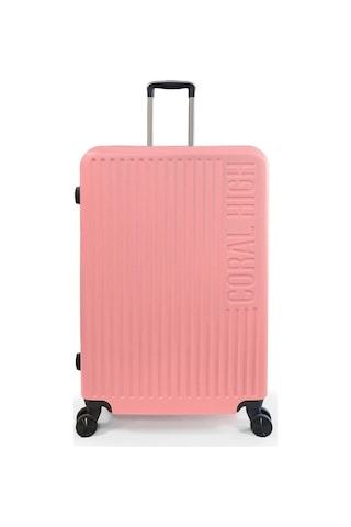 Coral High Abs Pudra Büyük Boy Valiz 16528 Pudra