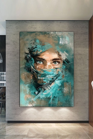 Yüzler ve Suretler Portre Muhteşem Sanatsal Kanvas Tablo 50 x 70
