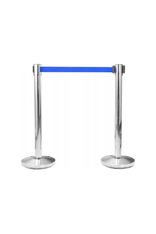 Takım Mavi Şeritli Paslanmaz Şerit Bariyer Yönlendirme Bariyeri 3 M