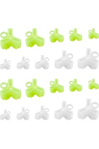 Konesam 150 Adet Siyah Üçlü İğne Koruması - 1 2 3 4 5 Boyutları - İğne Korumalı Aksesuar Seti