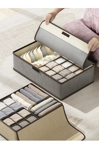 Myston House İç Çamaşırı, Çorap Ve Sütyen Saklama Düzenleyicisi 194310520 Gri