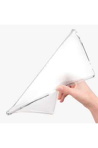 Huawei Uyumlu T3 10 Inç Kılıf Zore Tablet Süper Silikon Kapak-Renksiz